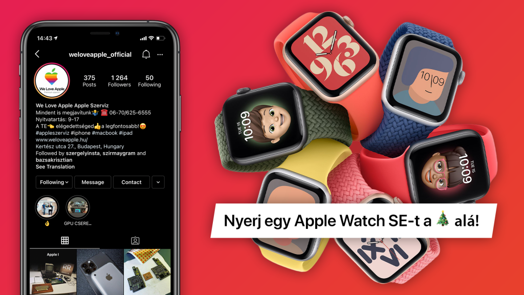 Gyere és nyerd meg az Apple Watch SE-t a 🎄 alá!