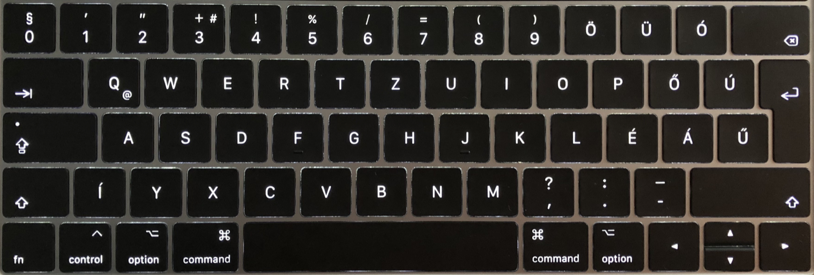 Billentyűzet magyarítás MacBook Pro 16" 2019