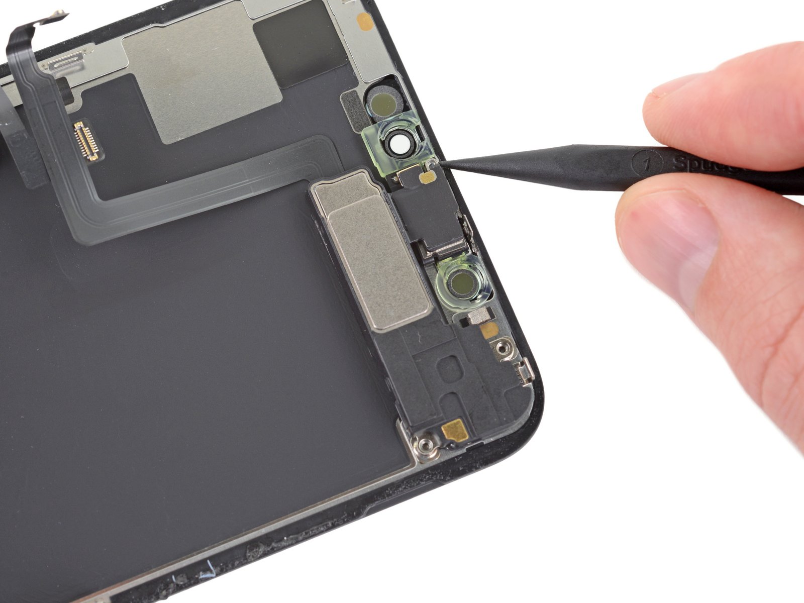 Flip the speaker assembly over