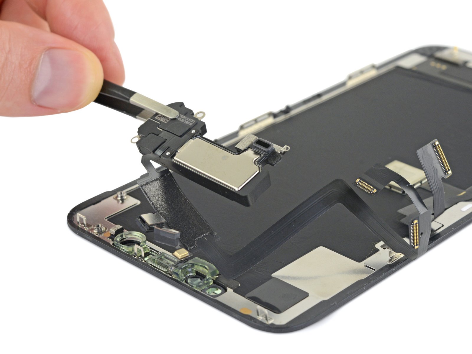 Remove the speaker + front sensor assembly